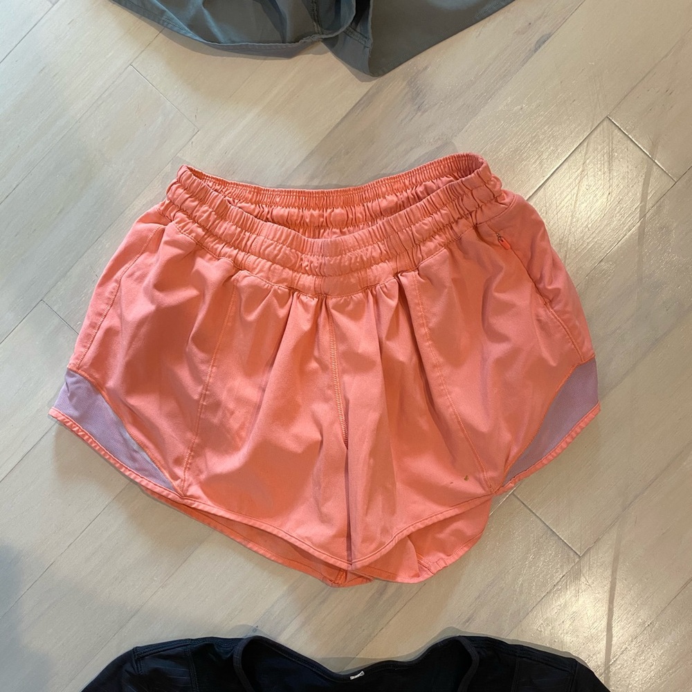 Orange hotty hot shorts 4inch inseam